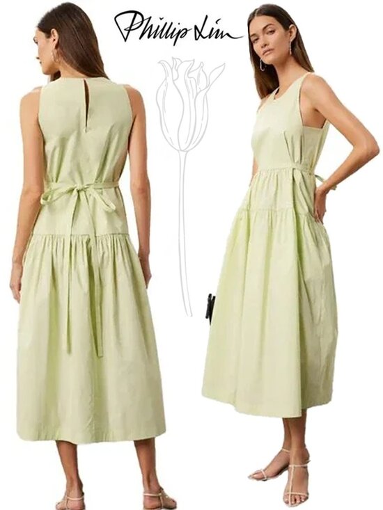 PHILLIP LIM Dresses & Skirts - PHILLIP LIM Sleeveless Belted Midi Dress